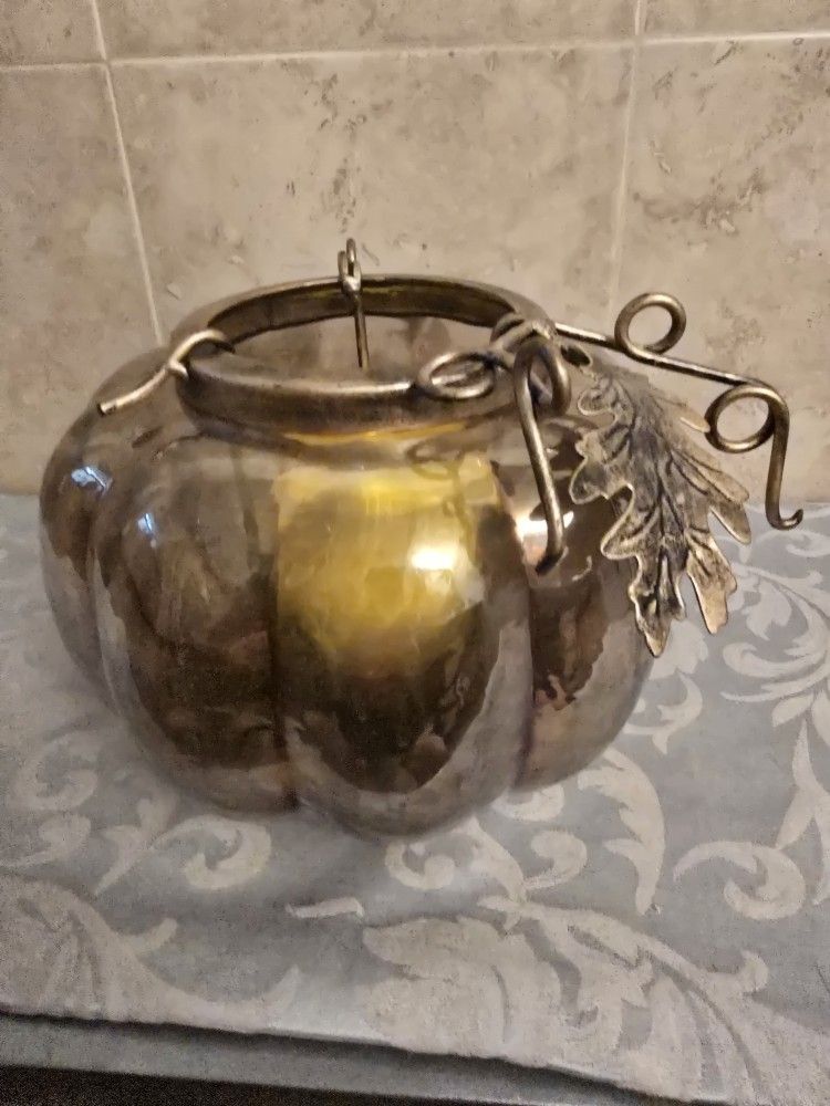 Brand New Pumpkin Candle Holder/Vase