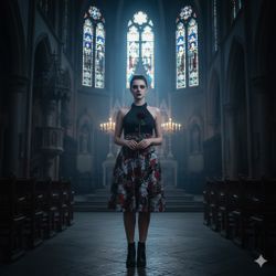 Women’s Skull Halter Dress . Size 2XL