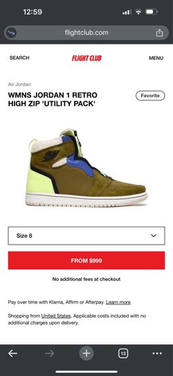 WMNS JORDAN 1 RETRO HIGH ZIP 'UTILITY PACK'