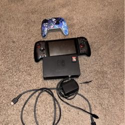 Nintendo Switch with pro joy cons