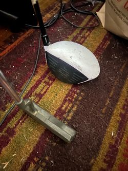 Left handed golf driver and putter $80 for both Taylor Made R11 Taylormade Ping A-blade lefty Driver shows wear but is perfectly usable Willing to se