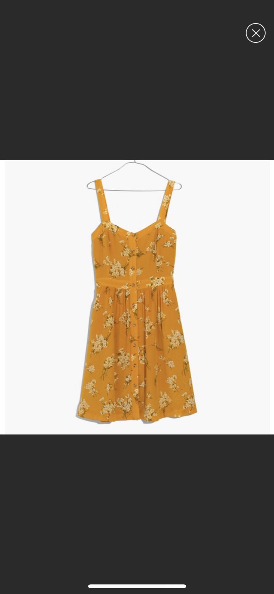 Madewell yellow floral dress