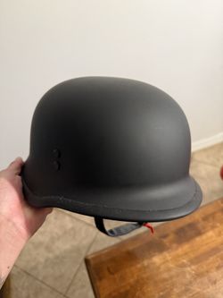 Motorcycle Street & Steel WFO Large Half Helmet (DOT Certified)