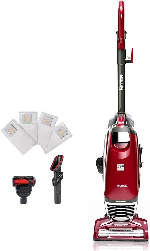 Kenmore BU3040 Intuition Bagged Upright Vacuum Lightweight Cleaner 2-Motor Power Suction with HEPA Filter, 3-in-1 Combination Tool, Handi-Mate for Car
