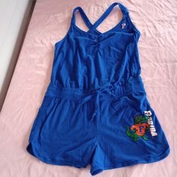 University Of Florida Gators Romper By e5 Size Small Embroidered Logo Shorts