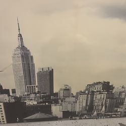 Vintage Empire State Building Canvas