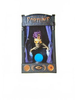 ANIMATED TALKING Skeleton FORTUNE TELLER HALLOWEEN PROP 2.5f