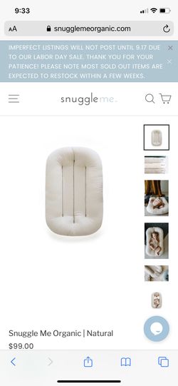 Snuggle me organic lounger