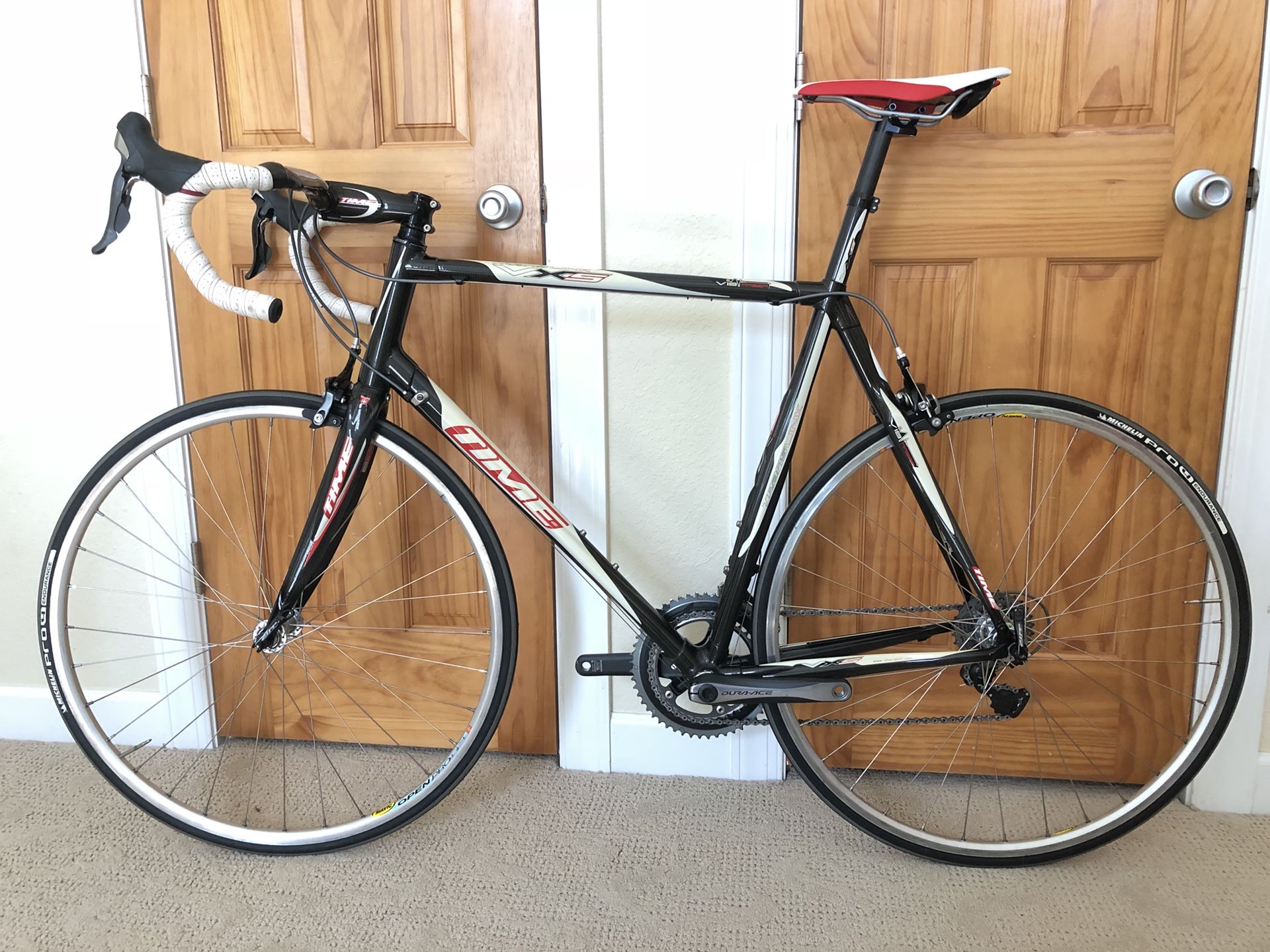 Vélo De Route Time Trans Link Edge - Carbone - Taille 51cm - Année 2007 - Rouge - Occasion