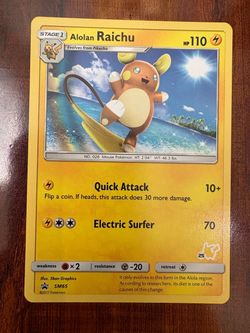 Pokemon Alolan Raichu SM65 Black Star Promo Non-Holo Deck Exclusive LP/NM ⚡️