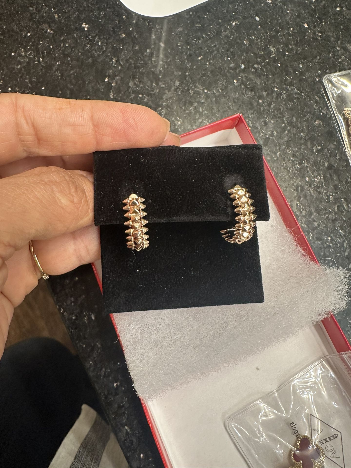 Earring Hoops Real Rose Gold Plated