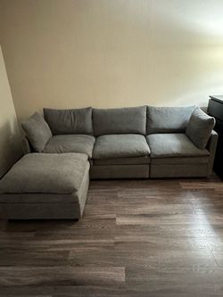 Couch with Ottoman