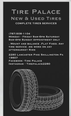 New and used Tires any sizes