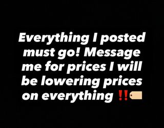 Everything must go