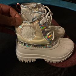 White Tommy Hilfigure Boots