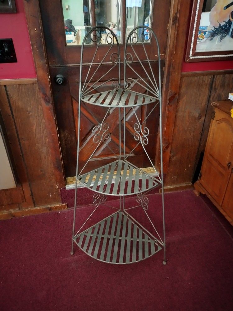 Metal Folding Corner Shelf