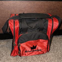 Brunswick Bowling Ball Bag Used Pre Owned Good Condition Storage Zip Carrying US