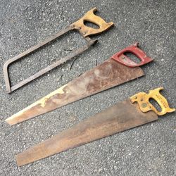 Moving, Must GO TODAY! • Vintage Saws - ALL 3  For Only $5