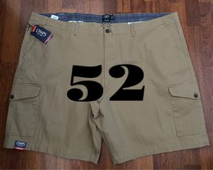 NWT New $68 Chaps Men’s Cargo Shorts Size 52 - Teak Color