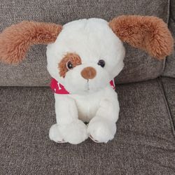 Plush Puppy Ollie Dog Sings Talks Flaps Ears 11" By Cuddle Barn Great  Conditions 