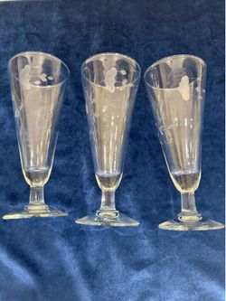 Princess House  Pilsner glasses vintage