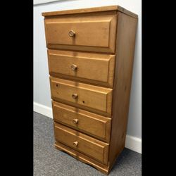 Wooden 5-Drawer Dresser