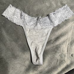 Grey Thong Panties