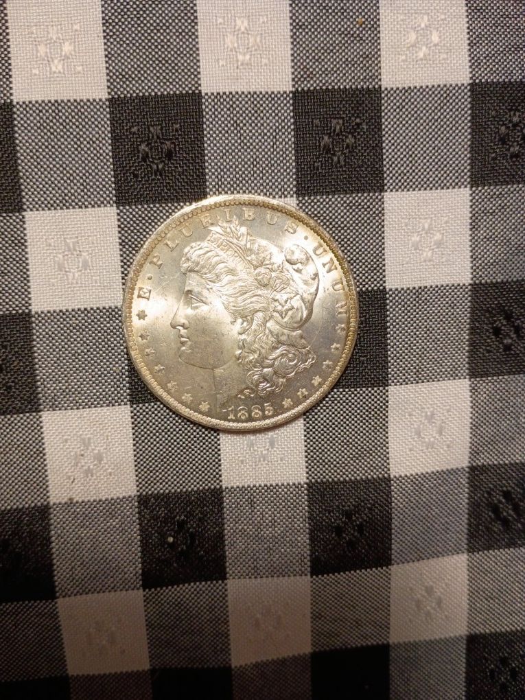 1885-O Morgan Silver Dollar MS Slight Tone