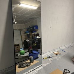 Large 35” x 76” Decorative Mirror – Excellent Condition