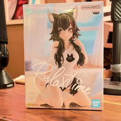 Hololive production Ookami Mio Relax time figure BANPRESTO 
