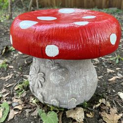 Outdoor Decorative Cement Mushroom Stool
