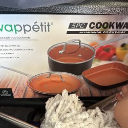 5 Piece Aluminum Cookware 
