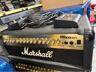 Marshall MG100 HDFX 100Watt Head, 2 Channel Solid State w/FX and Footswitch