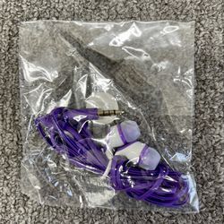 Generic Purple In-Ear Earbuds - One Size, Never Used