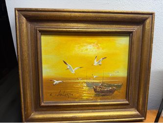 Hand painted wall art