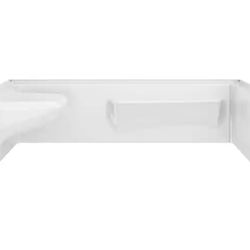 Delta
Classic 500 Left Seat 60 in. W x 17.13 in. H 3-Piece Direct-to-Stud Alcove Shower Wall Surround in High Gloss White