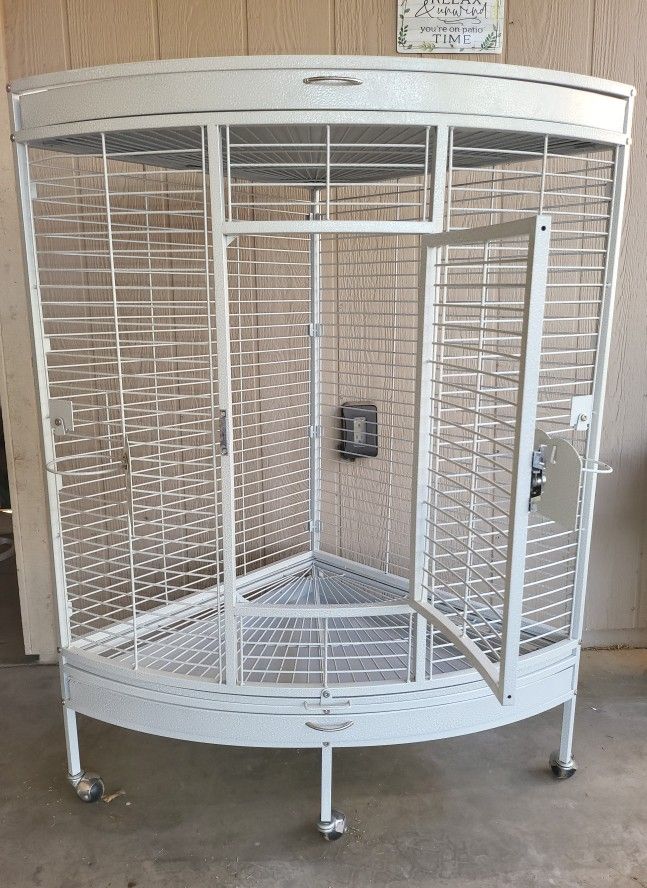 Parrot Cage Built For Corner