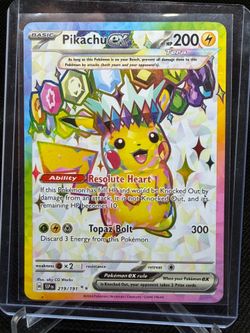 Pikachu EX surging Sparks UR
