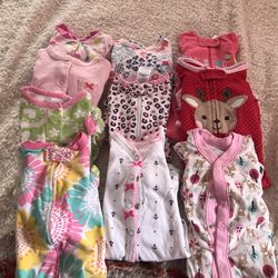 Pijamas de niña 0-3 meces .