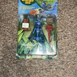 A Bug's Life Hang Glider Flik Action Figure Disney Pixar Mattel. Cardboard is split & corners are bent 