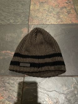 Rainforest brown stripe beanie