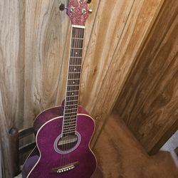 Jay Turser JT-Sparkle-PsP Acoustic Guitar With Transport Bag