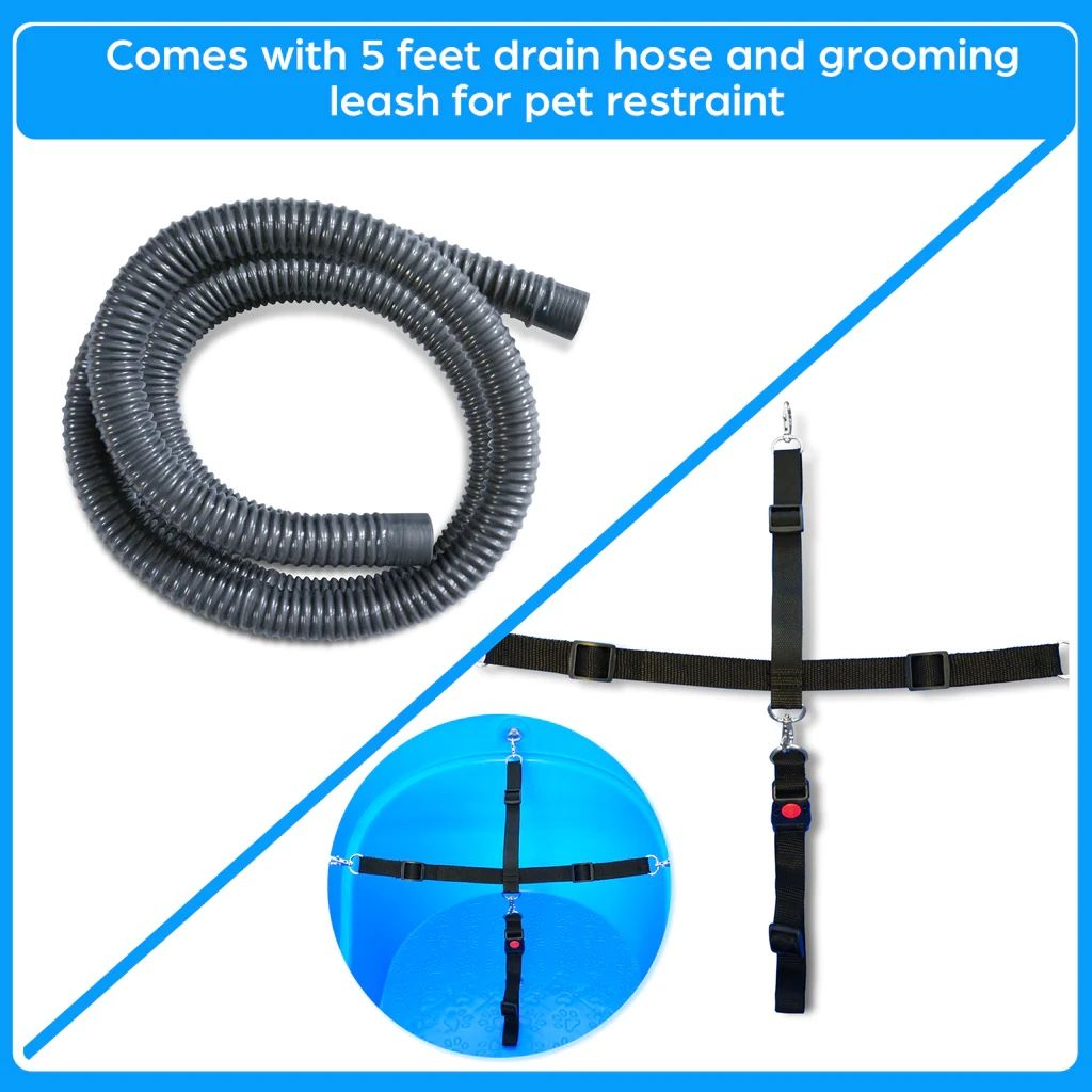 SHELANDY 45" PET GROOMING BATHTUB DOG WASH STATION HEAVY DUTY BATHING