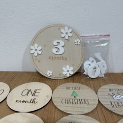 Monthly Milestone Plaques 