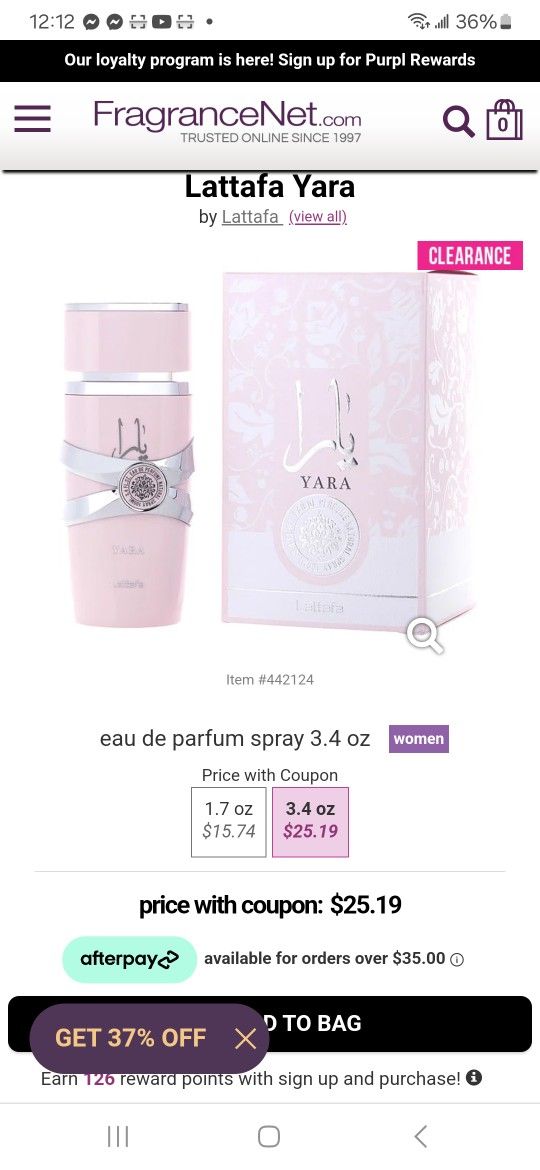 Yara Is women fragrance