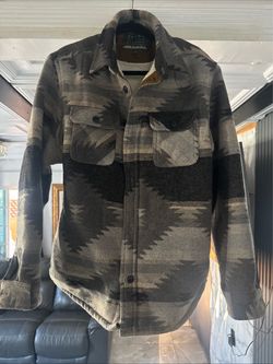 Jachs Southwestern Print Wool Shirt Jacket