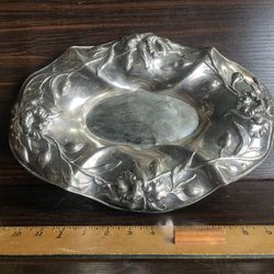 Antique 1907 Silver Plated Presentation Platter 