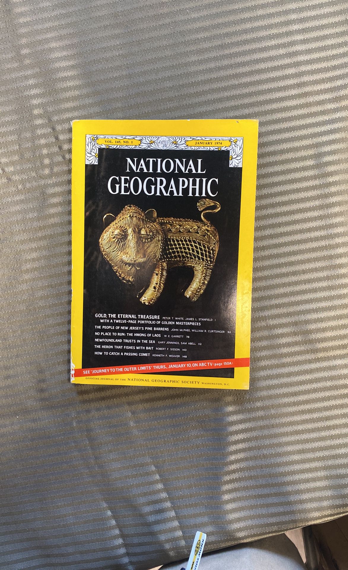 Vintage National Geographic Magazine Vol. 145 No. 1 January 1974