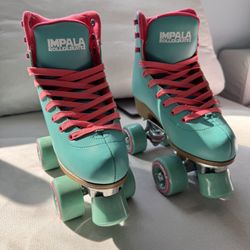 Roller Skates IMPALA Size 4 , Aqua Color 
