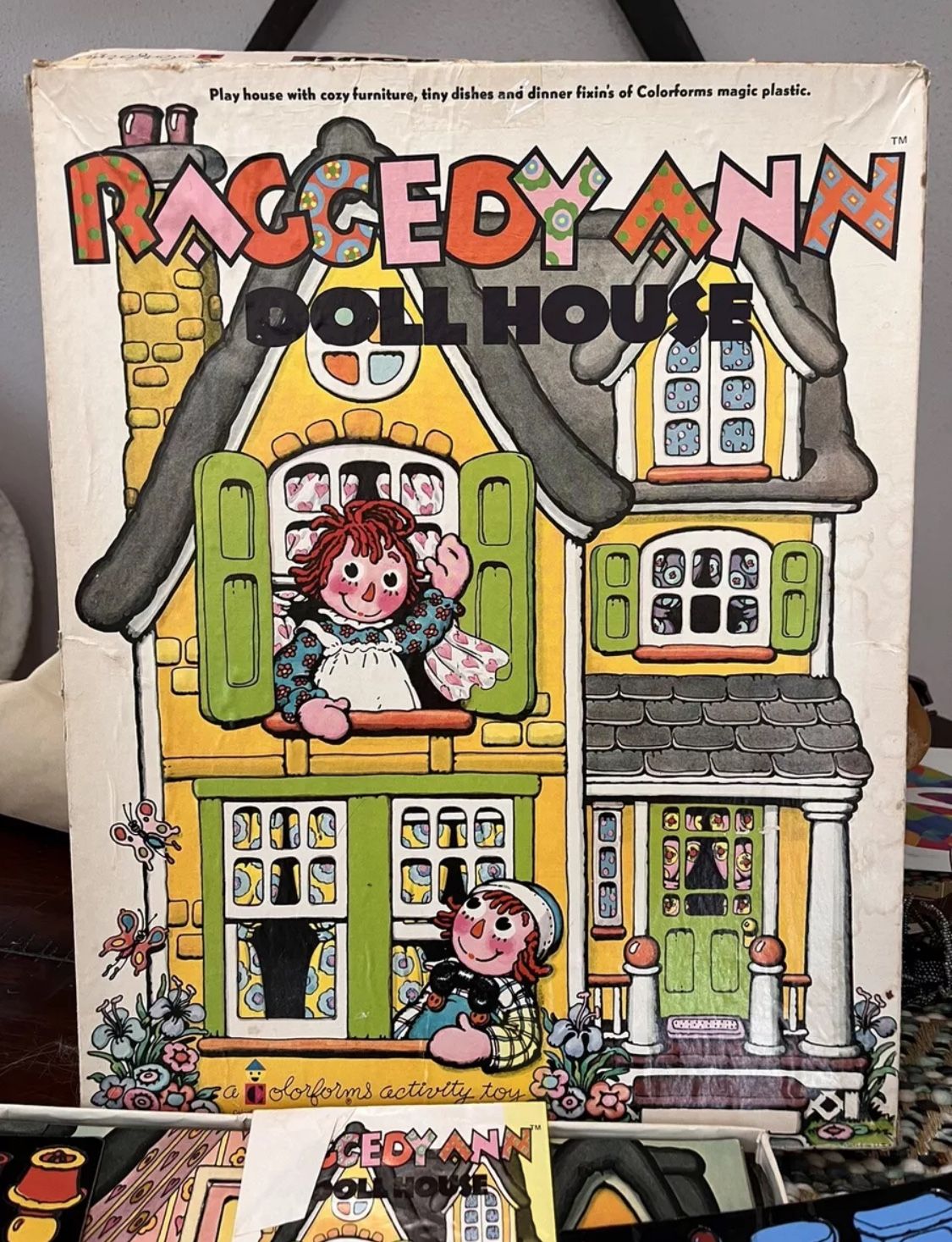 Vintage 1974 Raggedy Ann Color Forms Activity Toy